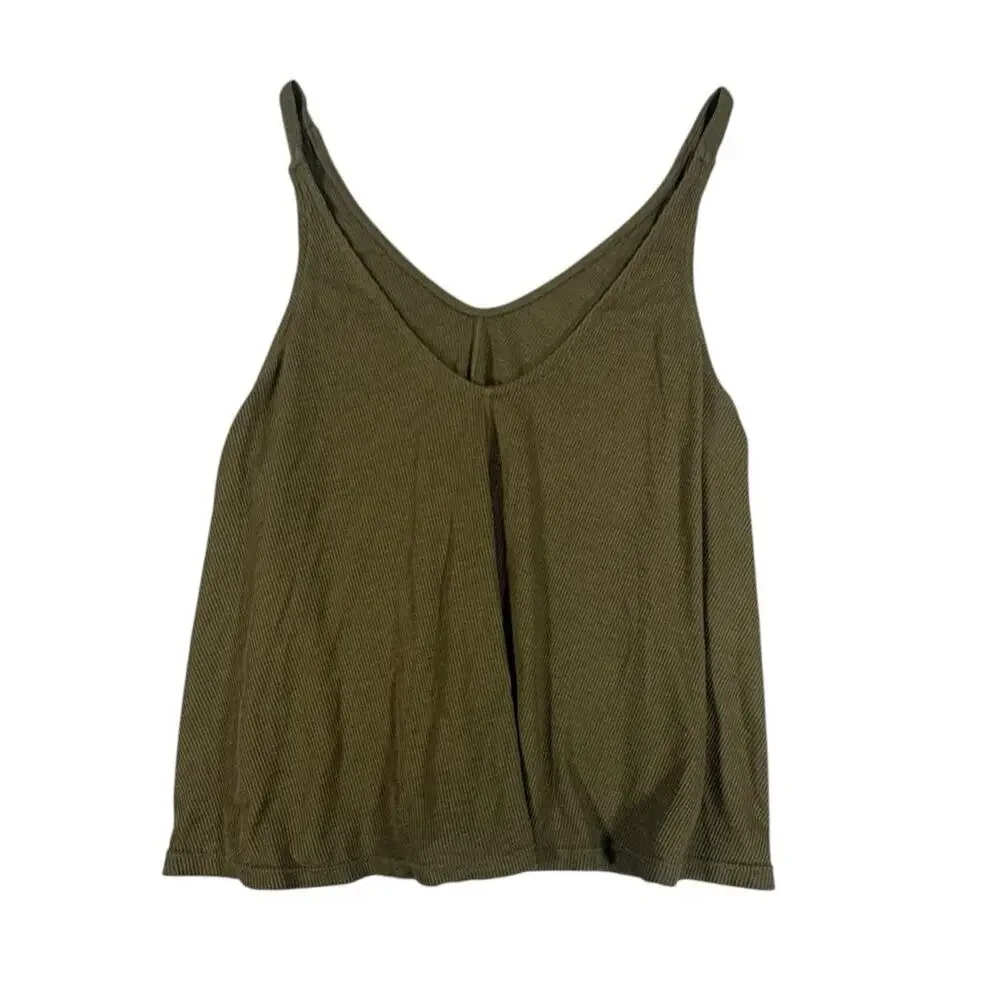 Free People Green Swing Tank Top-Small